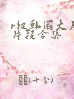 r级韩国大尺度片段合集