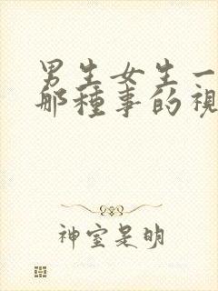 男生女生一起做那种事的视频