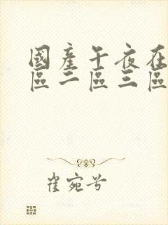 国产午夜在线一区二区三区