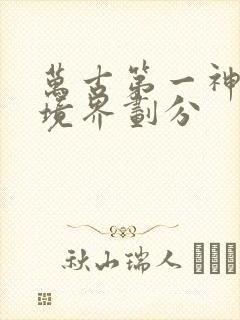 万古第一神修炼境界划分