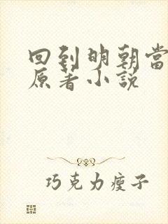 回到明朝当王爷原著小说