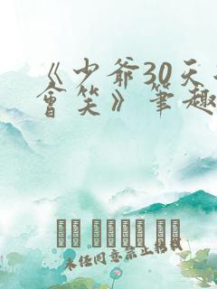 《少爷30天后会笑》笔趣阁