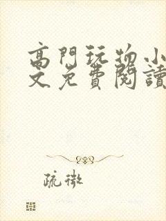 高门玩物小说全文免费阅读笔趣阁