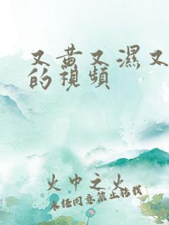 又黄又湿又高潮的视频