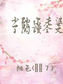 少帅你老婆又跑了阅读全文