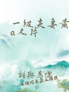 一级夫妻黄录像a人片