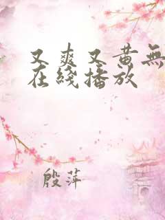 又爽又黄无遮挡在线播放