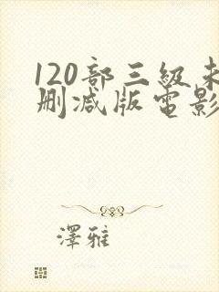 120部三级未删减版电影