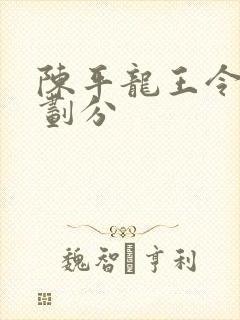 陈平龙王令境界划分