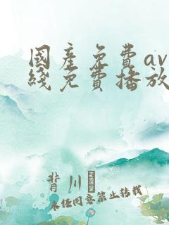 国产免费av在线免费播放