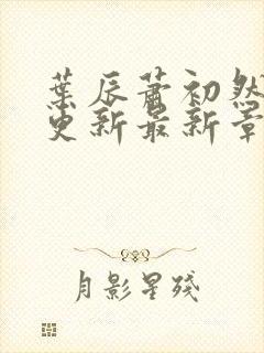 叶辰萧初然刚刚更新最新章节阅读