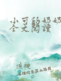 小可的奶奶小说全文阅读