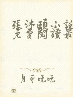 张沐颐小说全文免费阅读最新章节