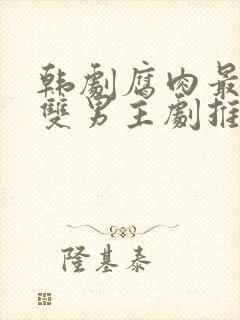 韩剧腐肉最多的双男主剧推荐