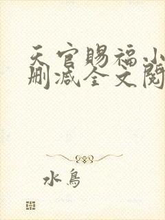 天官赐福小说无删减全文阅读