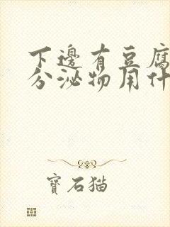 下边有豆腐渣的分泌物用什么药