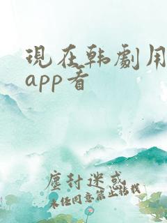 现在韩剧用什么app看