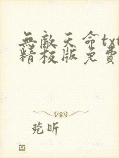 无敌天命txt精校版免费阅读