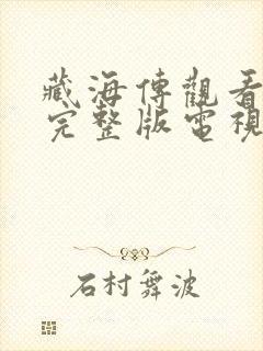 藏海传观看免费完整版电视剧