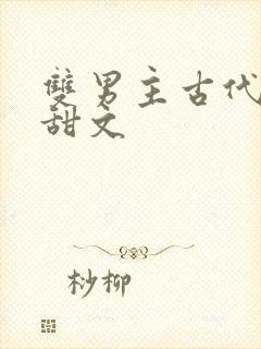 双男主古代生子甜文