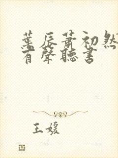 叶辰萧初然小说有声听书