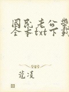 国民老公带回家全本txt下载