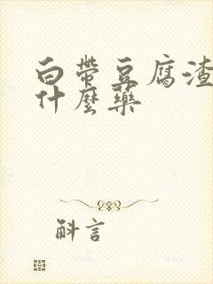 白带豆腐渣该吃什么药