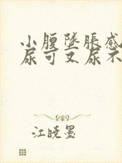 小腹坠胀感觉想尿可又尿不多怎么办