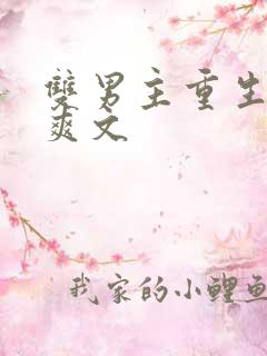 双男主重生复仇爽文