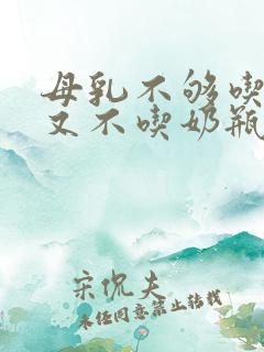 母乳不够吃孩子又不吃奶瓶怎么办