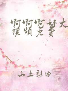 啊啊啊好大好爽视频免费