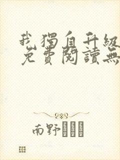 我独自升级小说免费阅读无弹窗