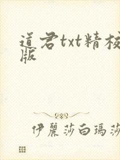 道君txt精校版
