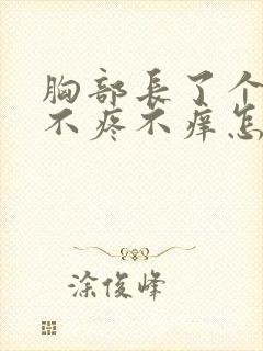 胸部长了个疙瘩不疼不痒怎么回事