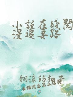 小说在线阅读漫漫追妻路