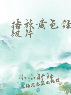 播放黄色录像一级片