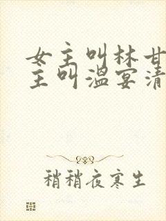 女主叫林甘棠男主叫温宴清的小说