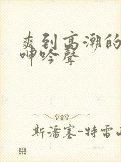 爽到高潮的少妇呻吟声