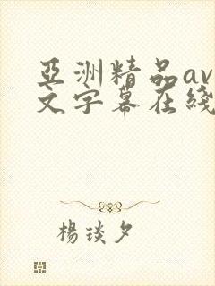 亚洲精品av中文字幕在线在线