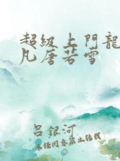 超级上门龙婿叶凡唐若雪