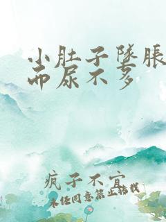 小肚子坠胀想尿而尿不多