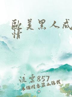 欧美黑人成人激情