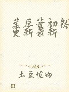 叶辰萧初然刚刚更新最新