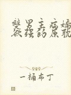 双男主病娇占有欲强的原耽小说