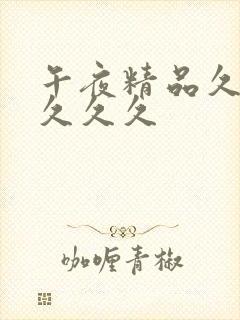 午夜精品久久久久久久