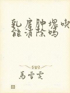 乳房肿块吃中药能消除吗