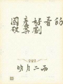 国产好看的悬疑破案剧