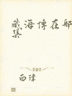 藏海传在哪看全集