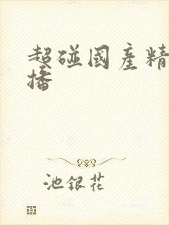 超碰国产精品主播