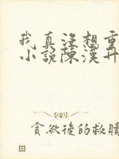 我真没想重生啊小说陈汉升